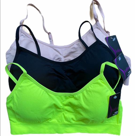 Sofra Other - Sofra 3 Pack Seamless Sports Bras